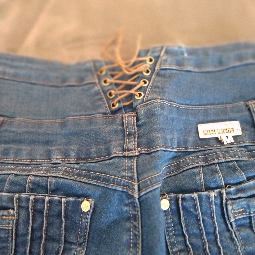 High Rise Blue Jeans - Picture 2 of 5